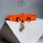 Neon Orange Swarovski Collar