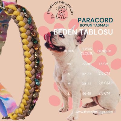 Bee Swarovski Paracord Boyun Tasması